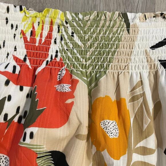 Loft Tropical Smocked Skirt size XL - Picture 7 of 12